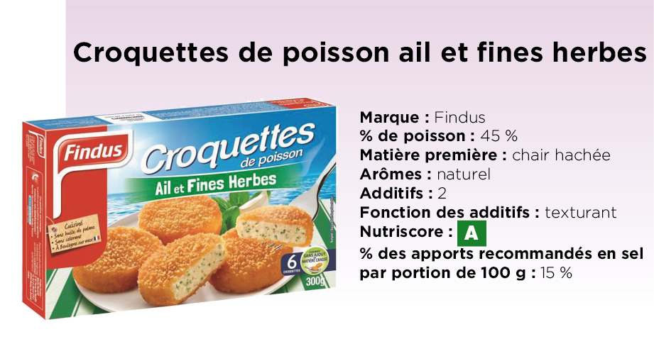 Poissons panés : croquettes de poisson ail et fines herbes - adhérents
