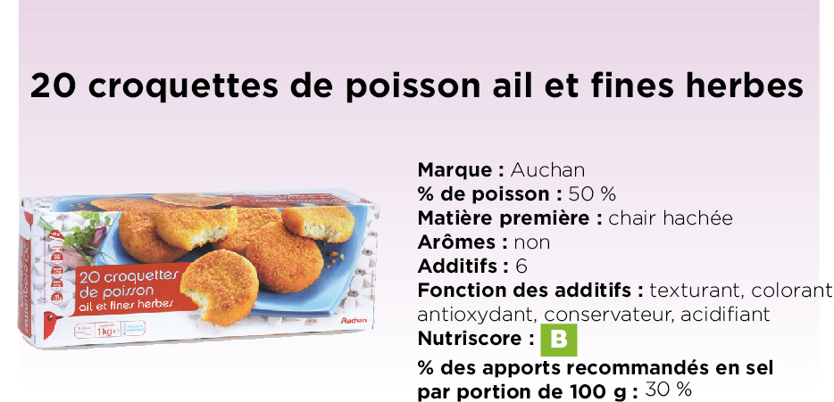 Poissons panés : croquettes de poisson ail et fines herbes - adhérents