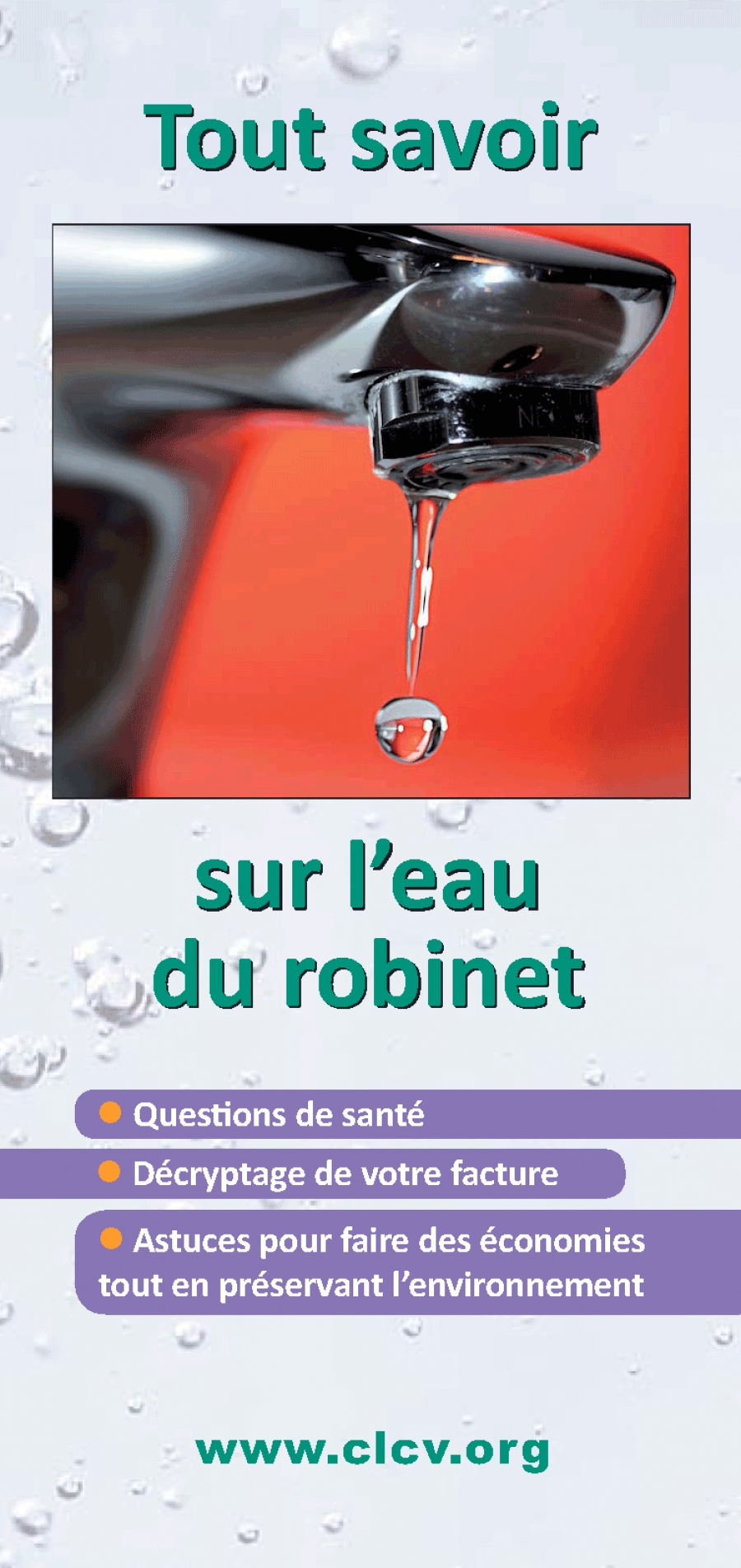 Comment savoir si l'eau du robinet est potable