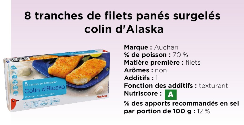 33 8_tranches_de_filets_panés_surgelés_colin_dAlaska_Auchan