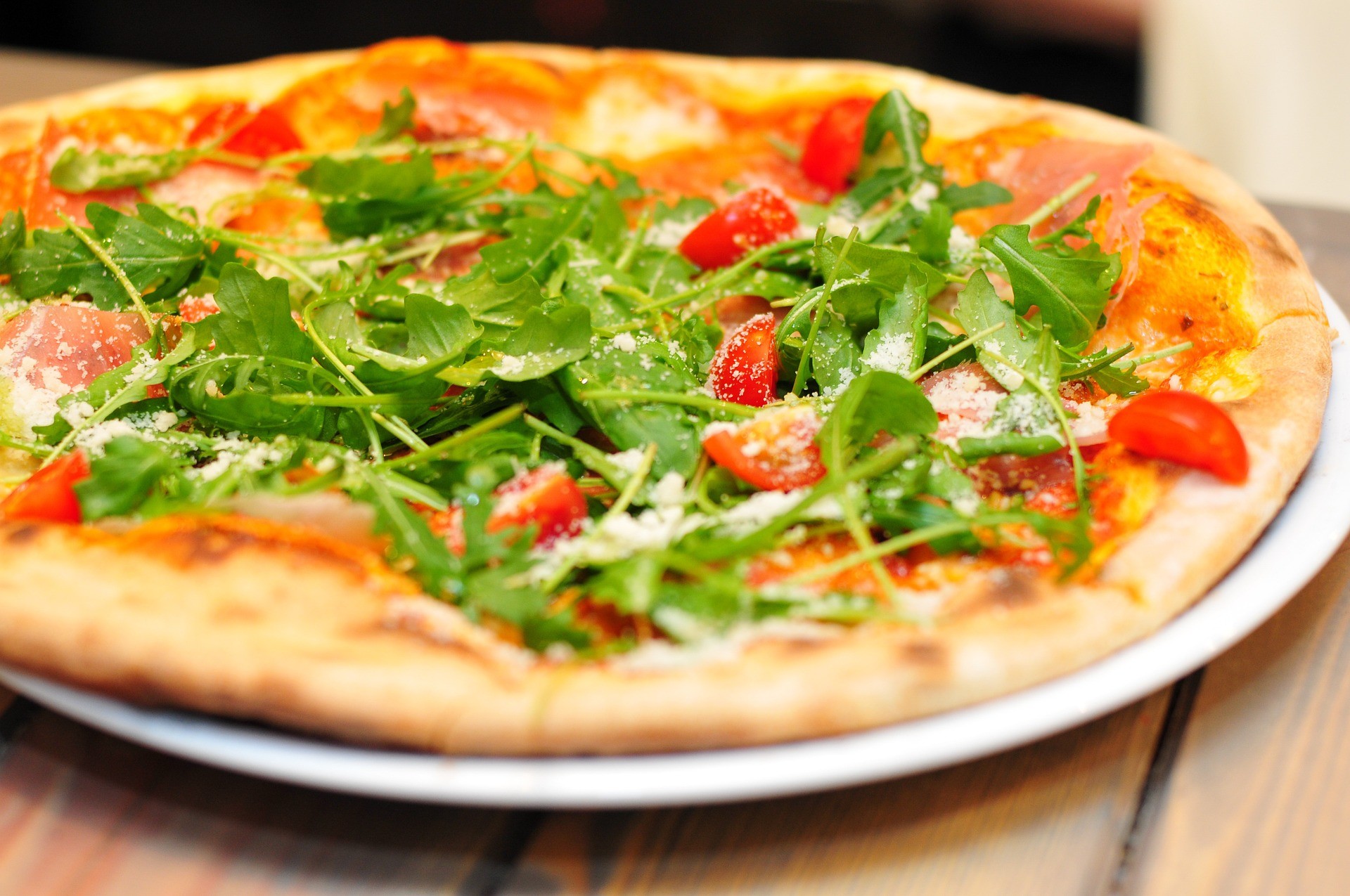 pizza roquette-parmesan sain clcv