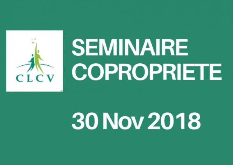 Inscrivez-vous au séminaire copropriété de la CLCV