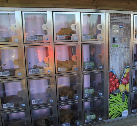 distributeur automatique de fruits et légumes