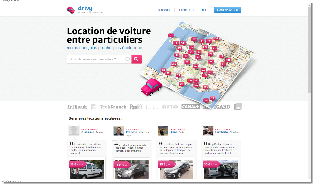 Drivy - Location Voiture Particulier - N 1 en France