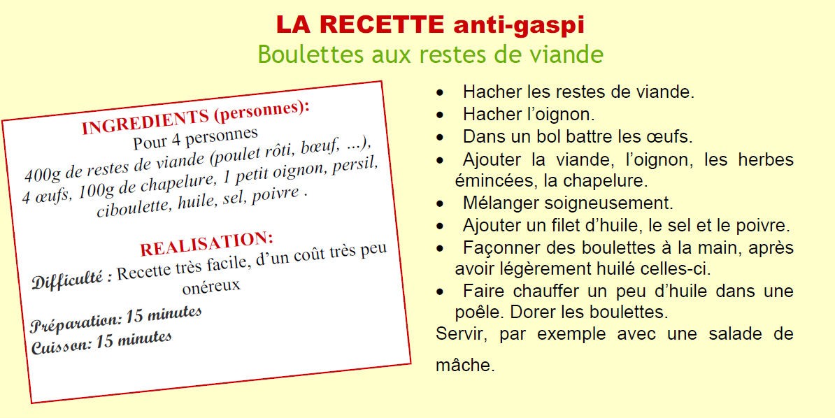 rectte anti gaspi CLCV 72