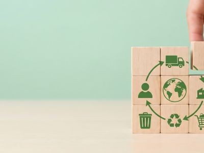 main cubes en bois avec des dessins dessus