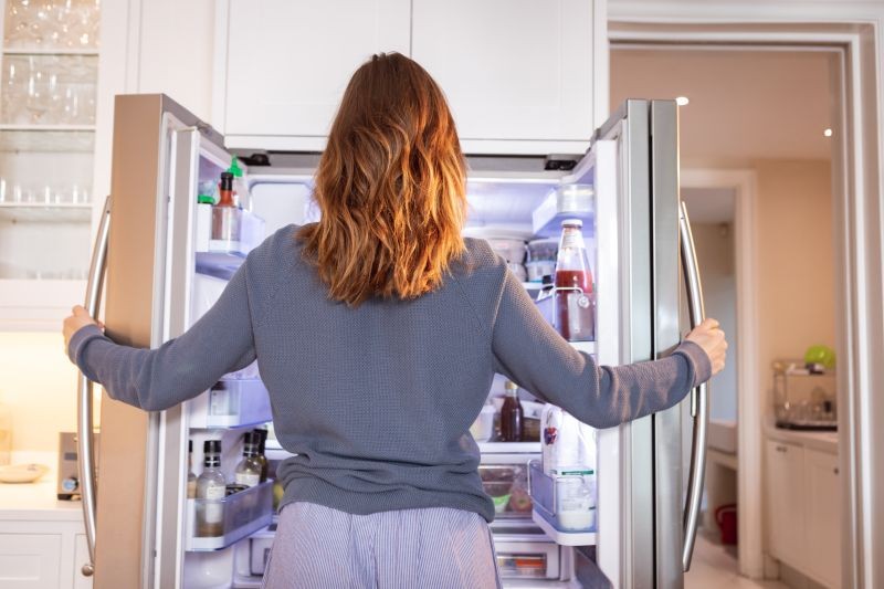 femme refrigérateur