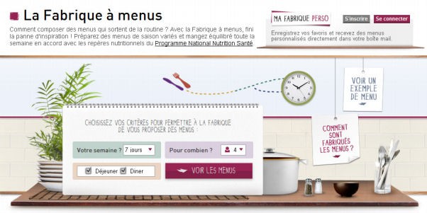 fabrique a menus