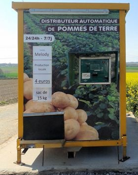 automate de distribution de pommes de terre